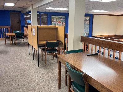Study carrels at Sturgeon Bay Library